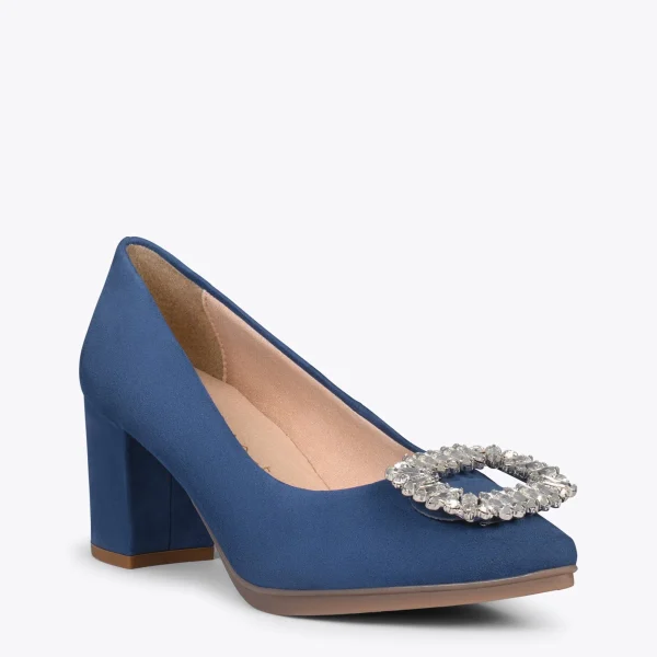 MiMaO ShopOnline URBAN S BIJOU – Chaussures à Talon Strass BLEU 5