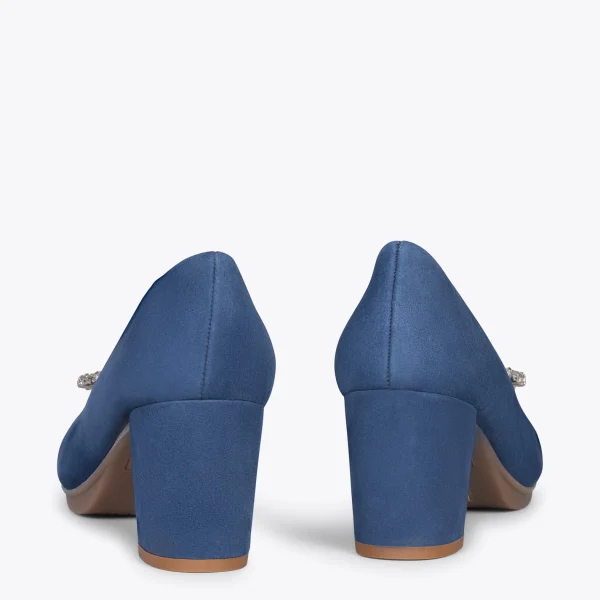 MiMaO ShopOnline URBAN S BIJOU – Chaussures à Talon Strass BLEU 4