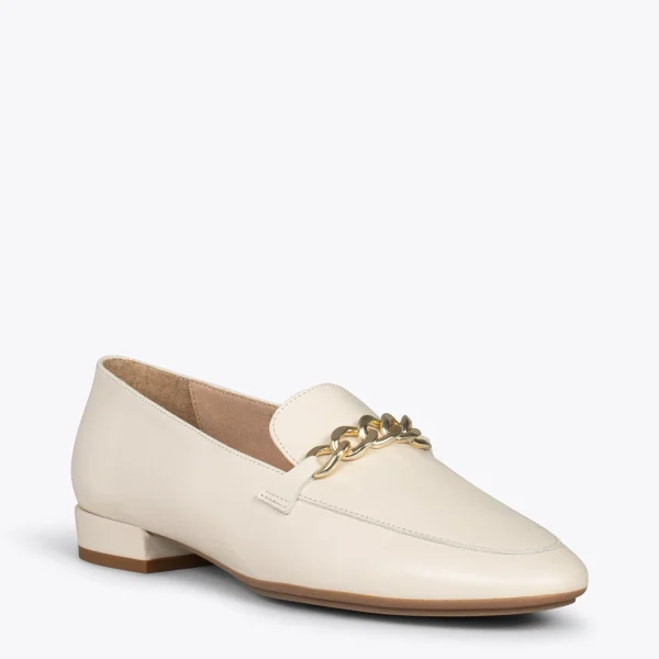 MiMaO ShopOnline CHAIN – Mocassins En Cuir Pour Femme OS 5