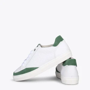 MiMaO ShopOnline SNEAKER MIL PUNTOS – Tennis Casual Pour Femme VERT 13