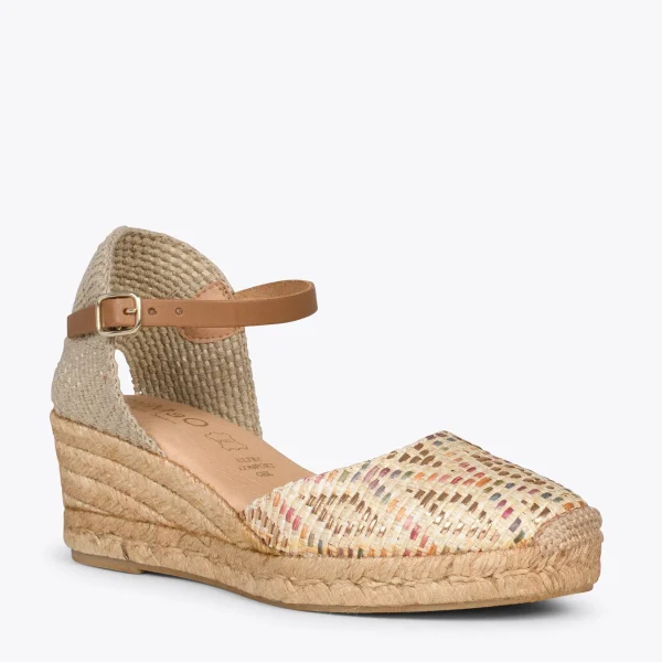 MiMaO ShopOnline JAVEA – Espadrilles Compensées En Raphia BEIGE 5