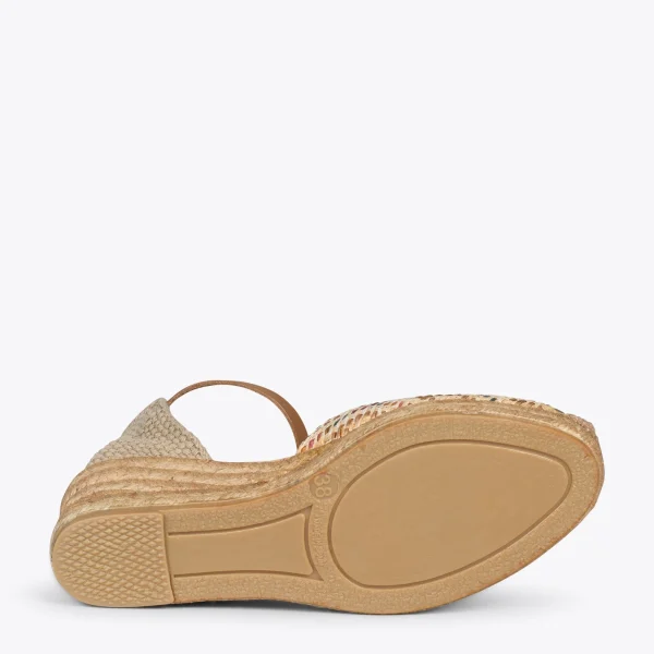 MiMaO ShopOnline JAVEA – Espadrilles Compensées En Raphia BEIGE 6