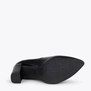 MiMaO ShopOnline URBAN VERNI – Chaussures à Talon En Cuir Verni Et Détail Métallique NOIR 17