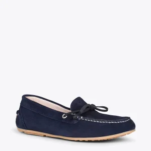 MiMaO ShopOnline BOUCLE – Mocassins Pour Femme à Semelle Amovible BLEU MARINE 15