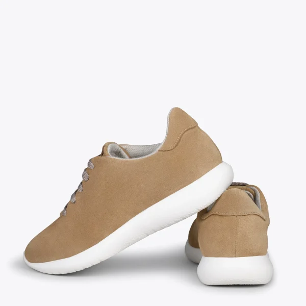 MiMaO ShopOnline WALK – Baskets Confortables Pour Femme SABLE 4