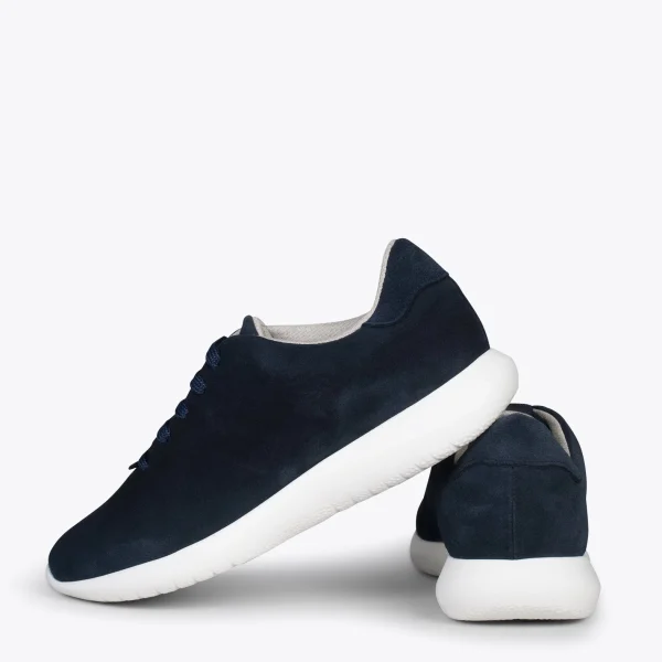 MiMaO ShopOnline WALK – Baskets Confortables Pour Femme BLEU MARINE 4