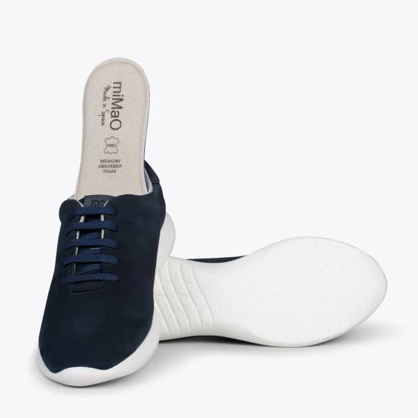 MiMaO ShopOnline WALK – Baskets Confortables Pour Femme BLEU MARINE 6