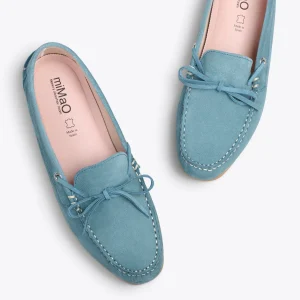 MiMaO ShopOnline BOUCLE – Mocassins Pour Femme à Semelle Amovible BLEU 11