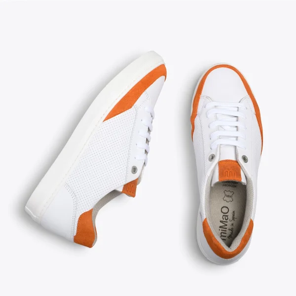 MiMaO ShopOnline SNEAKER MIL PUNTOS – Tennis Casual Pour Femme ORANGE 3