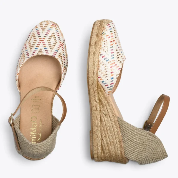 MiMaO ShopOnline JAVEA – Espadrilles Compensées En Raphia OS 3