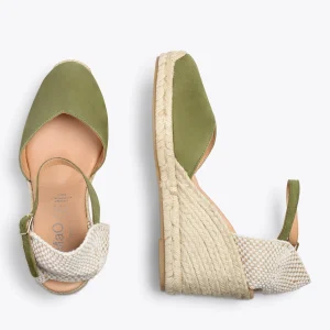 MiMaO ShopOnline NERJA – Espadrilles à Talon Haut KAKI 10
