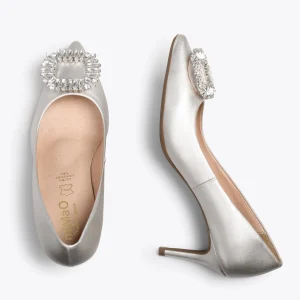 MiMaO ShopOnline ELLA – Chaussures à Talon Aiguille Avec Strass GRIS PERLE 11