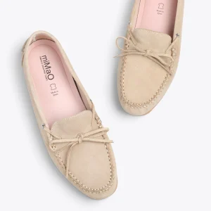 MiMaO ShopOnline BOUCLE – Mocassins Pour Femme à Semelle Amovible BEIGE 11