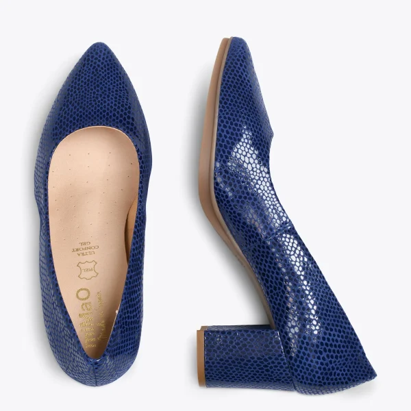 MiMaO ShopOnline URBAN S ROYAL – Chaussures à Talon Moyen BLEU 3