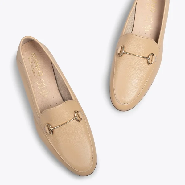 MiMaO ShopOnline STYLE – Mocassins En Cuir Avec Détail Métallique CAMEL 3