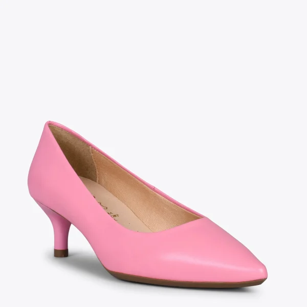 MiMaO ShopOnline URBAN KITTEN – Chaussures à Talon Kitten En Cuir Nappa ROSE 5