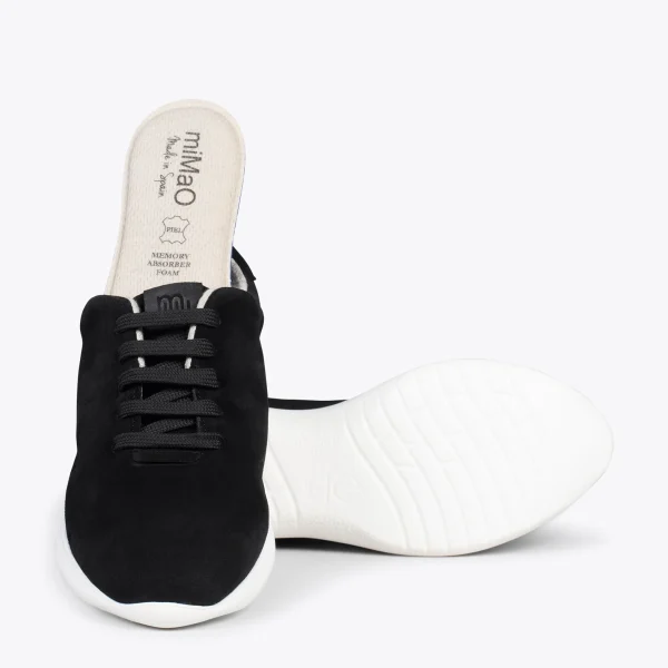MiMaO ShopOnline WALK – Baskets Confortables Pour Femme NOIR 6