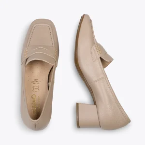MiMaO ShopOnline ANTIFAZ – Mocassins Avec Masque à Talon Pour Femme TAUPE 11