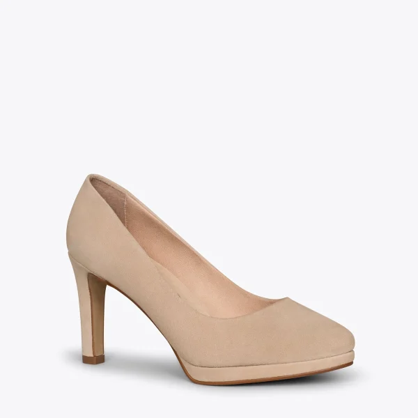 MiMaO ShopOnline PLATEFORME – Escarpins à Talon Haut Et Plateforme CAMEL 5