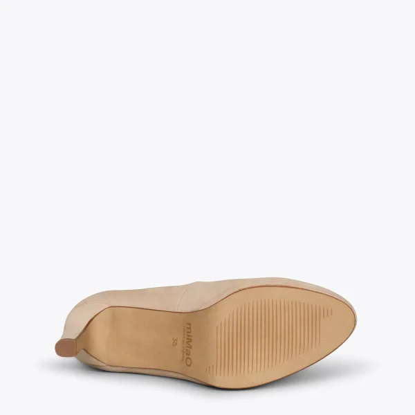MiMaO ShopOnline PLATEFORME – Escarpins à Talon Haut Et Plateforme CAMEL 6