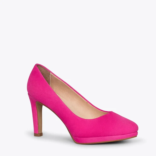 MiMaO ShopOnline PLATEFORME – Escarpins à Talon Haut Et Plateforme FUCHSIA 5