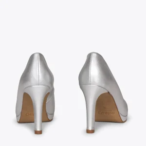 MiMaO ShopOnline PLATEFORME – Escarpins à Talon Haut Et Plateforme ARGENTÉ 13