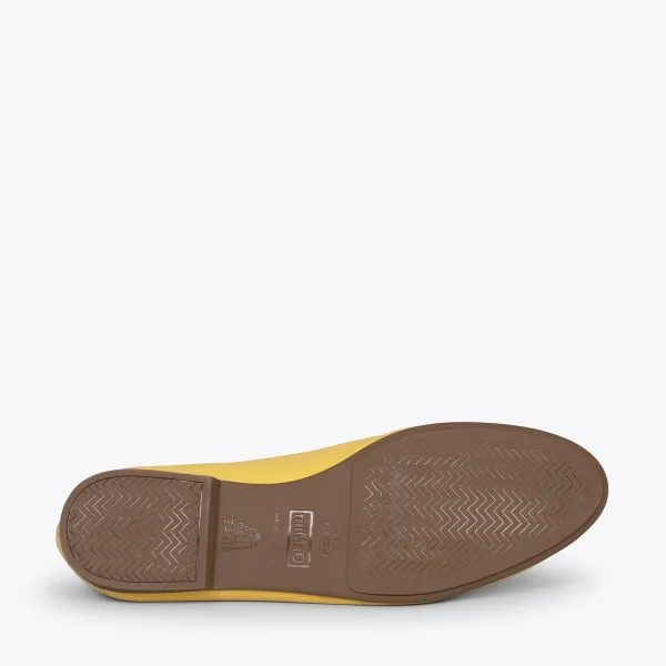 MiMaO ShopOnline STYLE – Mocassins En Cuir Avec Détail Métallique JAUNE 6