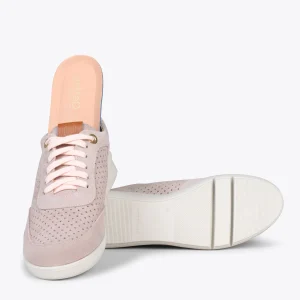 MiMaO ShopOnline BLUCHER SPORTIF – Baskets Compensées Pour Femme NUDE 17