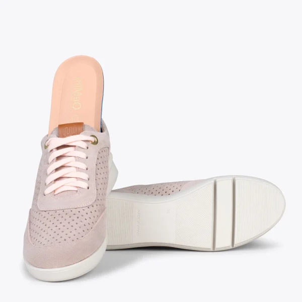 MiMaO ShopOnline BLUCHER SPORTIF – Baskets Compensées Pour Femme NUDE 6
