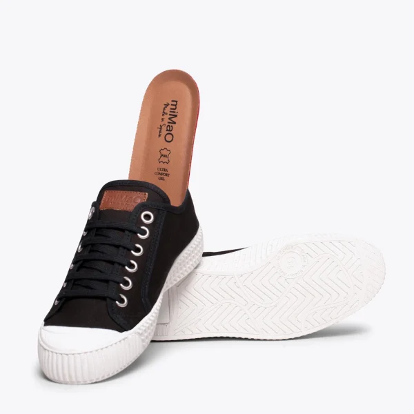 MiMaO ShopOnline BAMBA – Baskets Casual En Toile Pour Femme NOIR 6