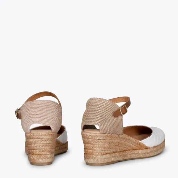 MiMaO ShopOnline ALTEA COCO – Espadrilles Texture Coco BLANC 4