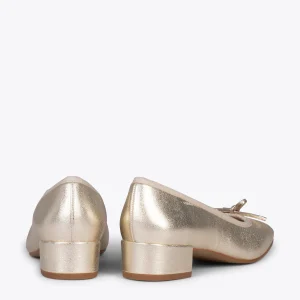 MiMaO ShopOnline OPÉRA – Ballerines à Talon DORÉ 13