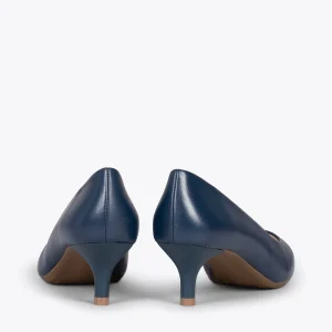 MiMaO ShopOnline URBAN KITTEN – Chaussures à Talon Kitten En Cuir Nappa BLEU MARINE 13