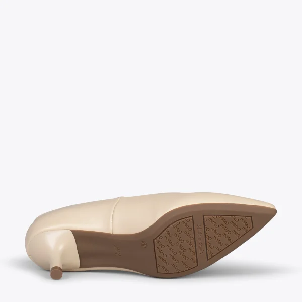 MiMaO ShopOnline URBAN KITTEN – Chaussures à Talon Kitten En Cuir Nappa BEIGE 6