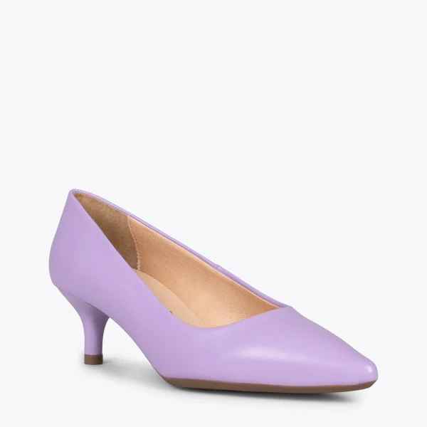 MiMaO ShopOnline URBAN KITTEN – Chaussures à Talon Kitten En Cuir Nappa LILA 5