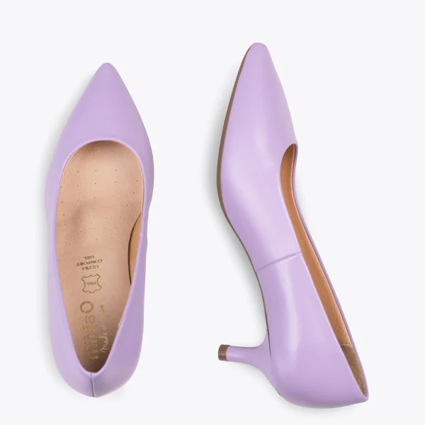 MiMaO ShopOnline URBAN KITTEN – Chaussures à Talon Kitten En Cuir Nappa LILA 3