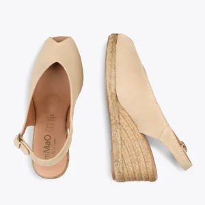 MiMaO ShopOnline MOJACAR – Espadrilles Compensées à Bride Arrière BEIGE 10