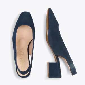 MiMaO ShopOnline URBAN LADY – Escarpins à Talon Moyen à Bride Arrière BLEU MARINE 11
