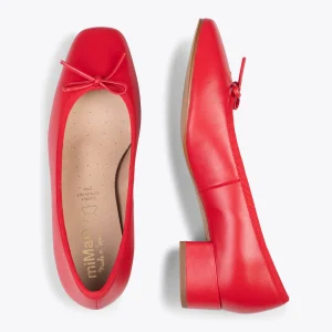 MiMaO ShopOnline OPÉRA – Ballerines à Talon ROUGE 11