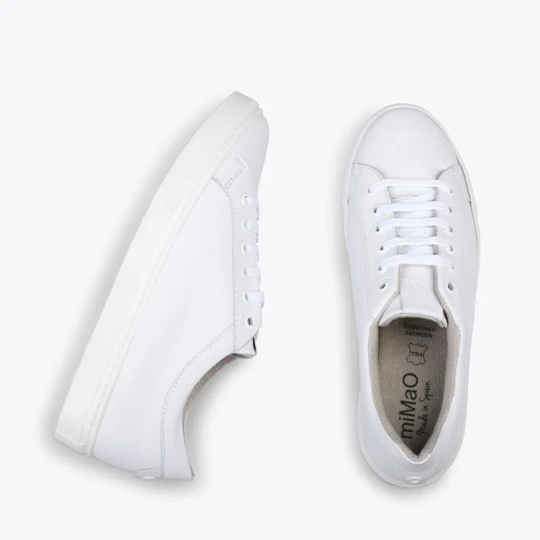 MiMaO ShopOnline SNEAKER – Baskets Casual Pour Femme BLANC 3