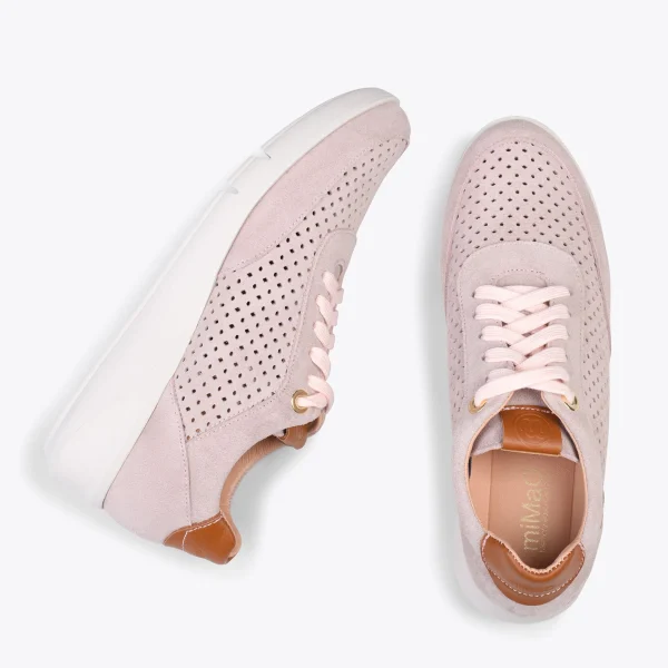 MiMaO ShopOnline BLUCHER SPORTIF – Baskets Compensées Pour Femme NUDE 3