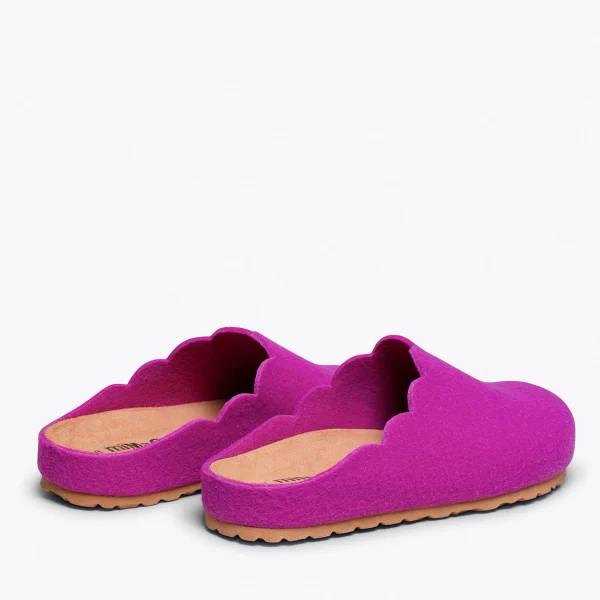 MiMaO ShopOnline SWEET HOME – Pantoufles Pour Femme FUCHSIA 4