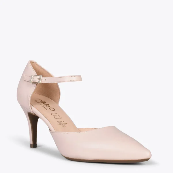 MiMaO ShopOnline DONNA – Chaussures De Soirée Confortables à Talon NUDE 5