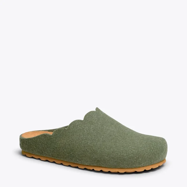 MiMaO ShopOnline SWEET HOME – Pantoufles Pour Femme KAKI 5
