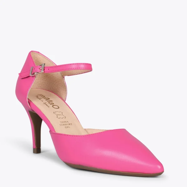 MiMaO ShopOnline DONNA – Chaussures De Soirée Confortables à Talon FUCHSIA 5