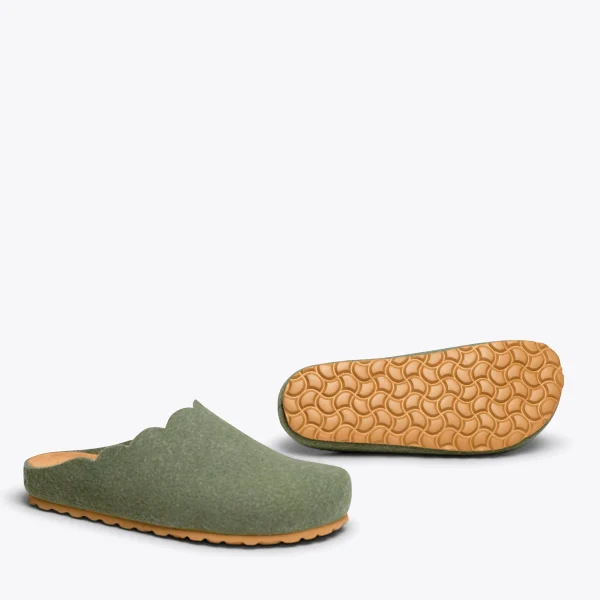 MiMaO ShopOnline SWEET HOME – Pantoufles Pour Femme KAKI 6
