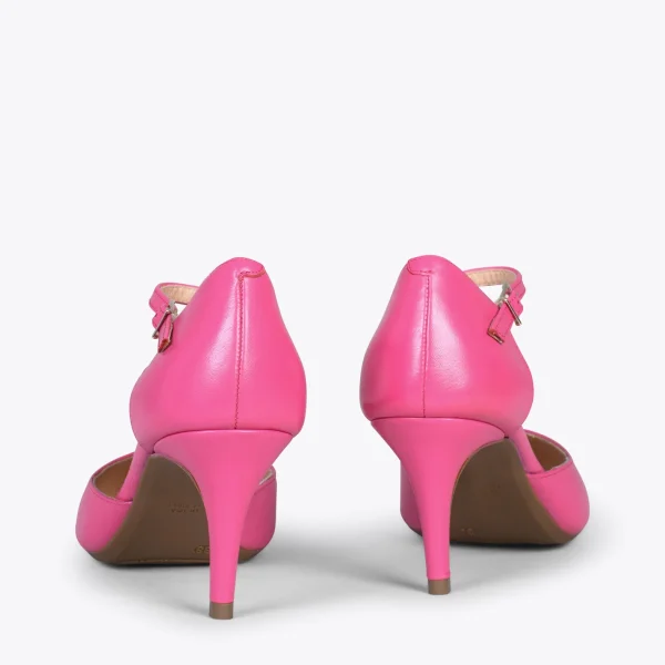 MiMaO ShopOnline DONNA – Chaussures De Soirée Confortables à Talon FUCHSIA 4