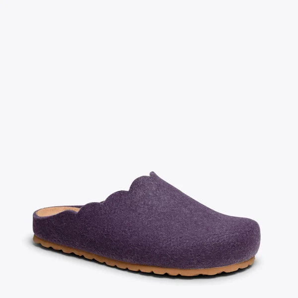 MiMaO ShopOnline SWEET HOME – Pantoufles Pour Femme AUBERGINE 5