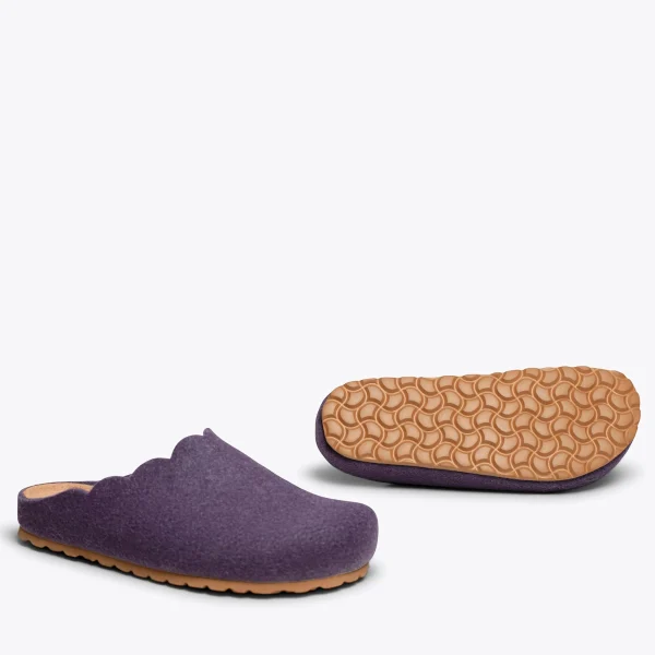 MiMaO ShopOnline SWEET HOME – Pantoufles Pour Femme AUBERGINE 6