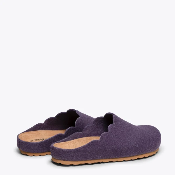 MiMaO ShopOnline SWEET HOME – Pantoufles Pour Femme AUBERGINE 4